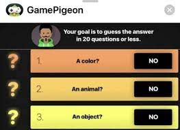 how to play 20 questions game pigeon